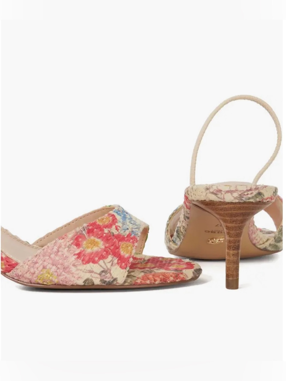 New Dune London Raffia Floral Sandal size US 7/ EU 37 - Picture 4 of 13